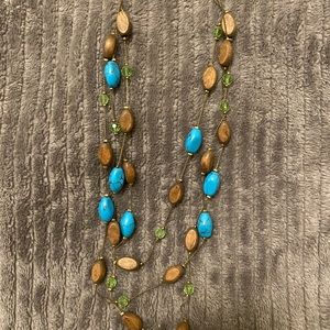 Layered costume necklace